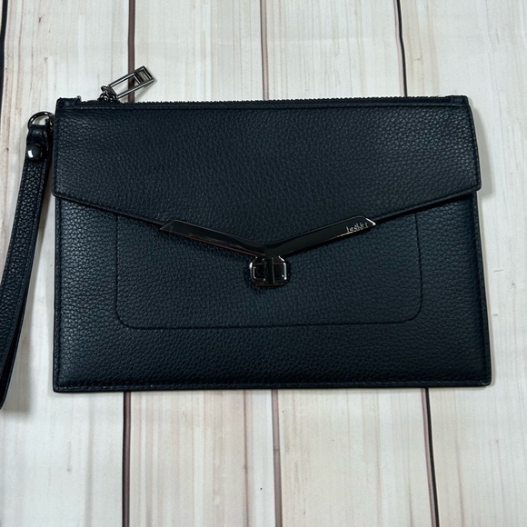 Botkier Black Textured Leather Accessory/Clutch/Wallet - Picture 2 of 9